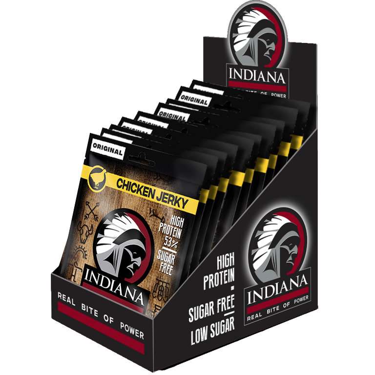 Indiana Jerky Kuřecí sušené maso 10ks