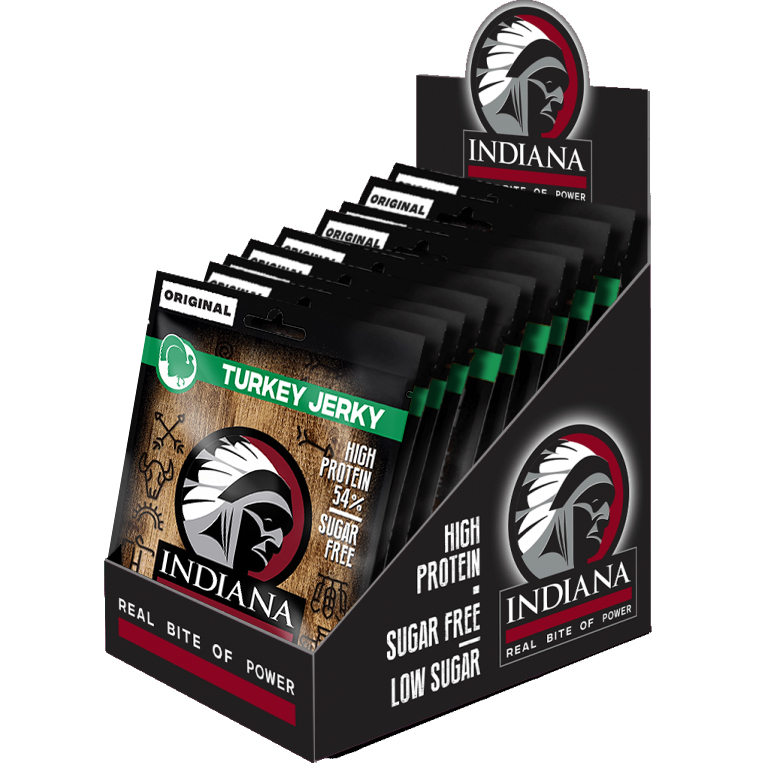 Indiana Jerky Krůtí sušené maso 10ks
