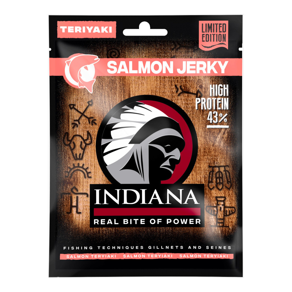 Indiana Jerky sušený LOSOS Teriyaki 15g