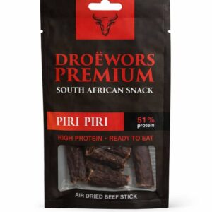 DROËWORS I SUŠENÉ HOVĚZÍ KLOBÁSKY I PERI PERI | 40g